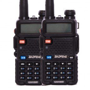 Рація Baofeng UV-5RHC Tourism (5W, VHF, UHF, 136-174,400-480MHz, до 5 км, 128 кан., АКБ), 2шт, чорна