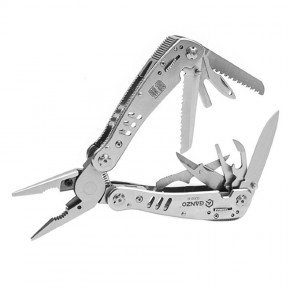 Багатофункціональний інструмент, мультитул Ganzo G302-H, хром