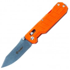 Нож складной Ganzo G735 (длина: 205мм, лезвие: 86мм, сатин), оранжевый