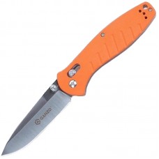 Нож складной Ganzo G738 (длина: 210мм, лезвие: 89мм, сатин), оранжевый