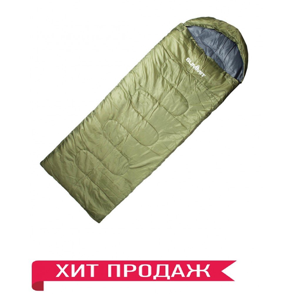 Спальний мішок Summit Lite Cowl Зелений