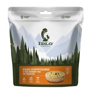Каша кукурудзяна з насінням чиа та маком IDLO швидкого приготування (100г)