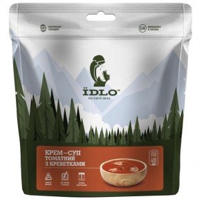 Крем-суп томатний із креветками IDLO швидкого приготування (65г)