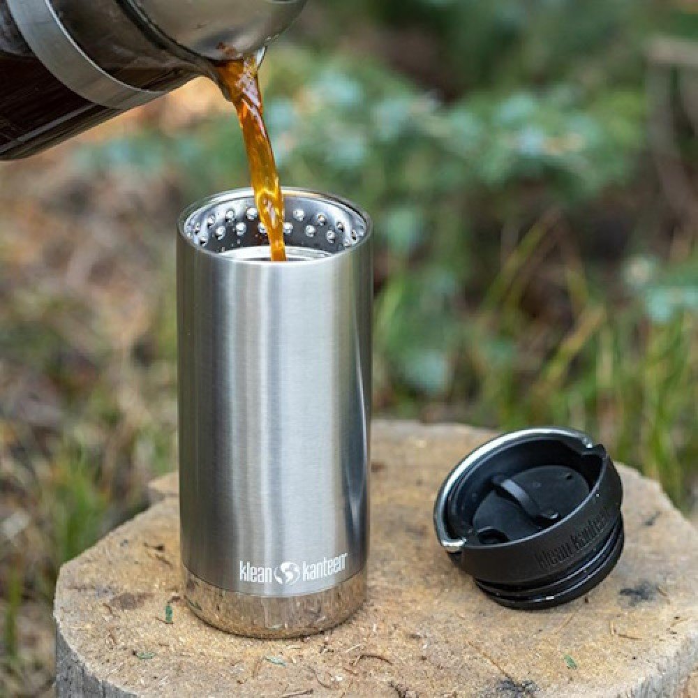 Термокухоль Klean Kanteen TKWide Cafe Cap 355 мл Brushed Stainless