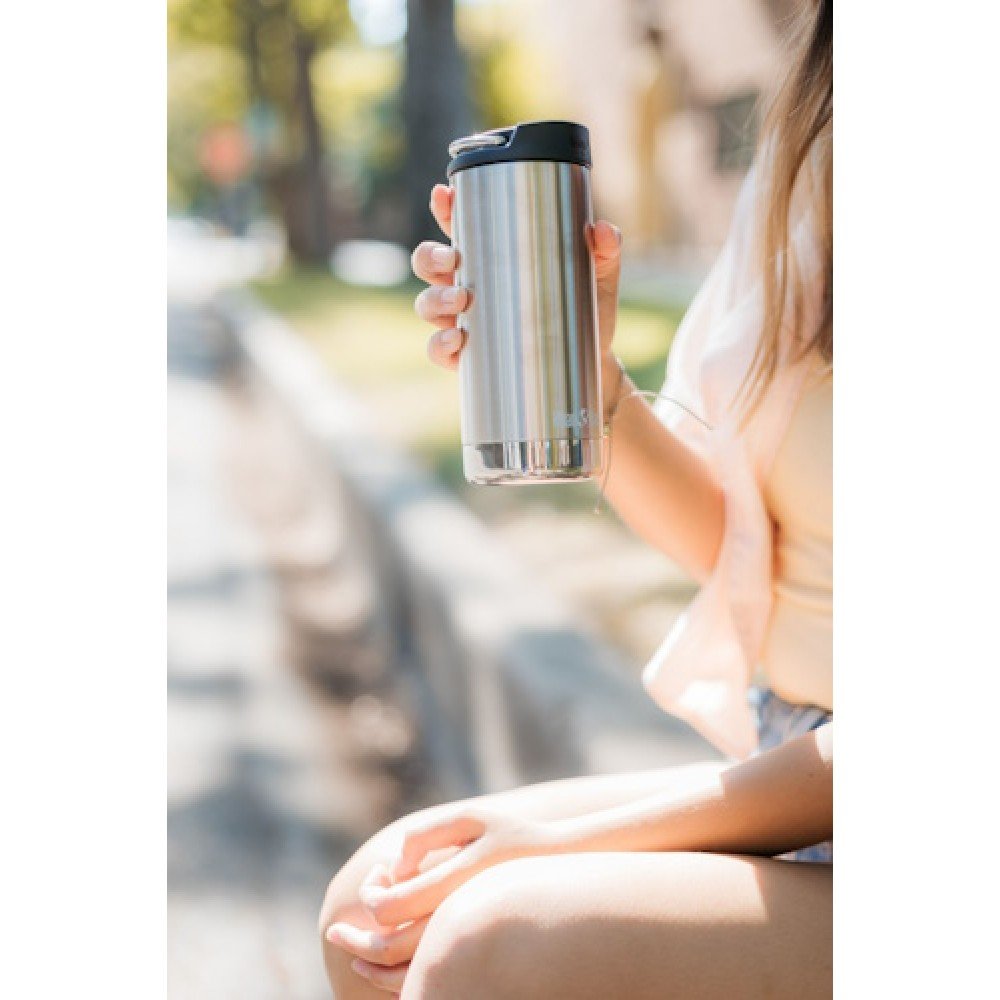 Термокухоль Klean Kanteen TKWide Cafe Cap 355 мл Brushed Stainless