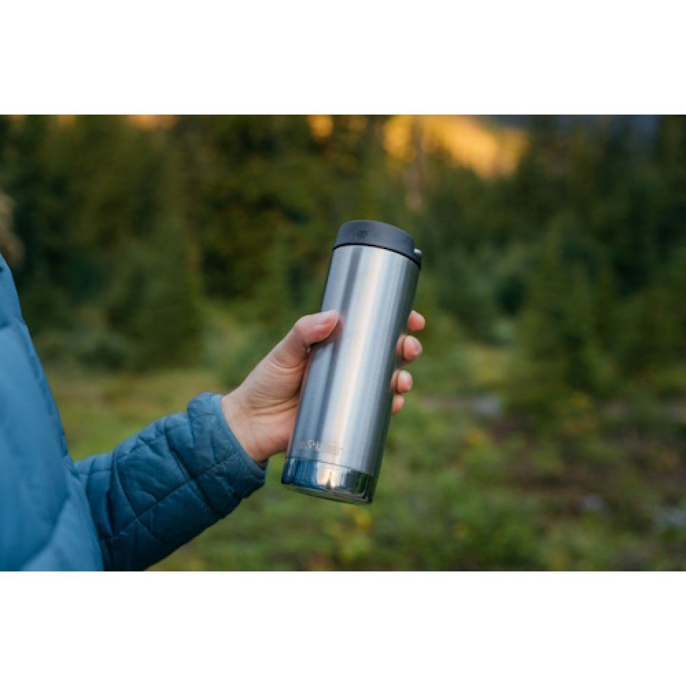 Термокухоль Klean Kanteen TKWide Cafe Cap 473 мл Brushed Stainless