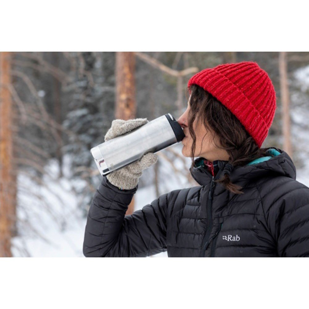 Термокухоль Klean Kanteen TKWide Cafe Cap 473 мл Brushed Stainless