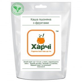 Каша пшоняна з фруктами Харчі швидкого приготування (85г)