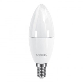 Лампа світлодіодна Maxus C37 CL-F (6W, 4100K, 220V, E14)