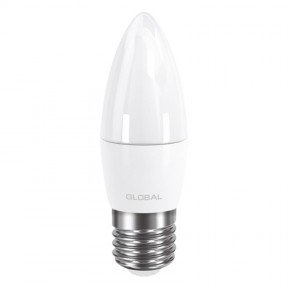 Світлодіодна лампа Global C37 CL-F (5W, 4100K, 220V, E27) AP