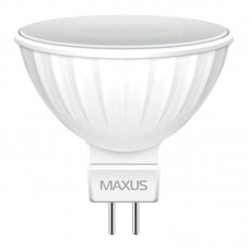 Лампа світлодіодна Maxus MR16 (5W, 3000K, 220V, GU5.3)