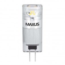 Лампа світлодіодна Maxus G4 (1W, 3000K, 12V, AC/DC) CR