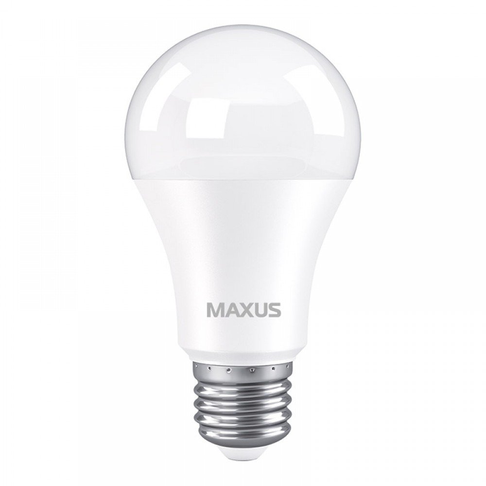 Лампа світлодіодна Maxus A60 (10W, 3000K, 220V, E27)