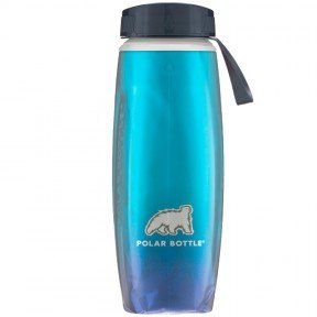 Термопляшка Polar Bottle Ergo Aurora (650мл), cyan
