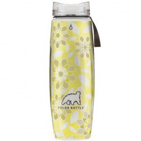 Термопляшка Polar Bottle Ergo Graphic (650мл), silver gold