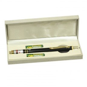 Синя лазерна указка BOB Laser BBP-3032 (405nm, 50mW, 2xAAA), чорна із золотом