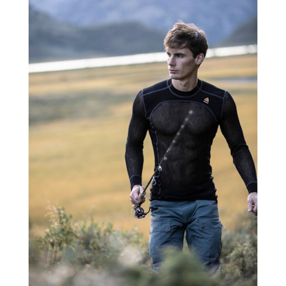 Термокофта Aclima WoolNet 120 Crew Neck Men Jet Black XXL