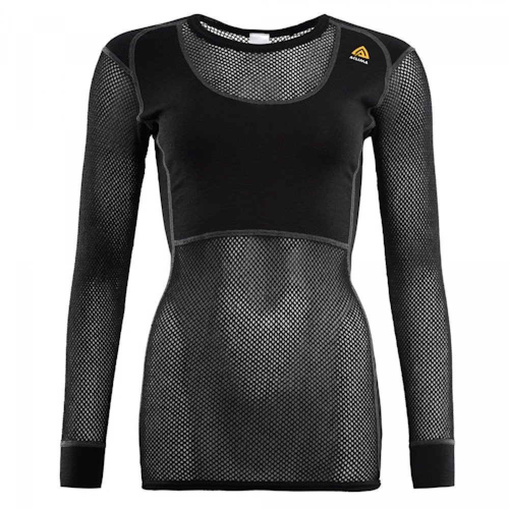 Термокофта жіноча Aclima WoolNet 120 Crew Neck Women Black L