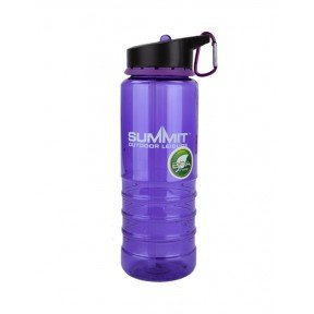Пляшка для води Summit Water Bottle Tritan із соломинкою та карабіном 700 мл Фіолетова