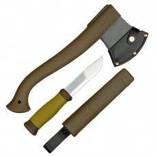 Набор туристический Mora Outdoor (топор Outdoor Axe + нож Outdoor 2000), зеленый