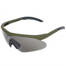 Окуляри тактичні Swiss Eye Raptor (+2 комплекти змінних лінз), зелена оправа