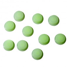 Cиликоновые кнопки для фонарей (14 x 8mm ), зеленые светящиеся в темноте
