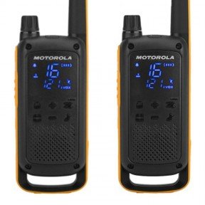 Рація Motorola T82 Security (0,5W, PMR446, 446 MHz, до 10 км, 16 каналів, АКБ), 2шт, чорна