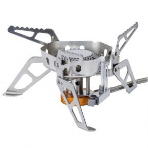 Пальник газовий зі шлангом, п'єзопідпалом та вітрозахистом Tramp TRG-046