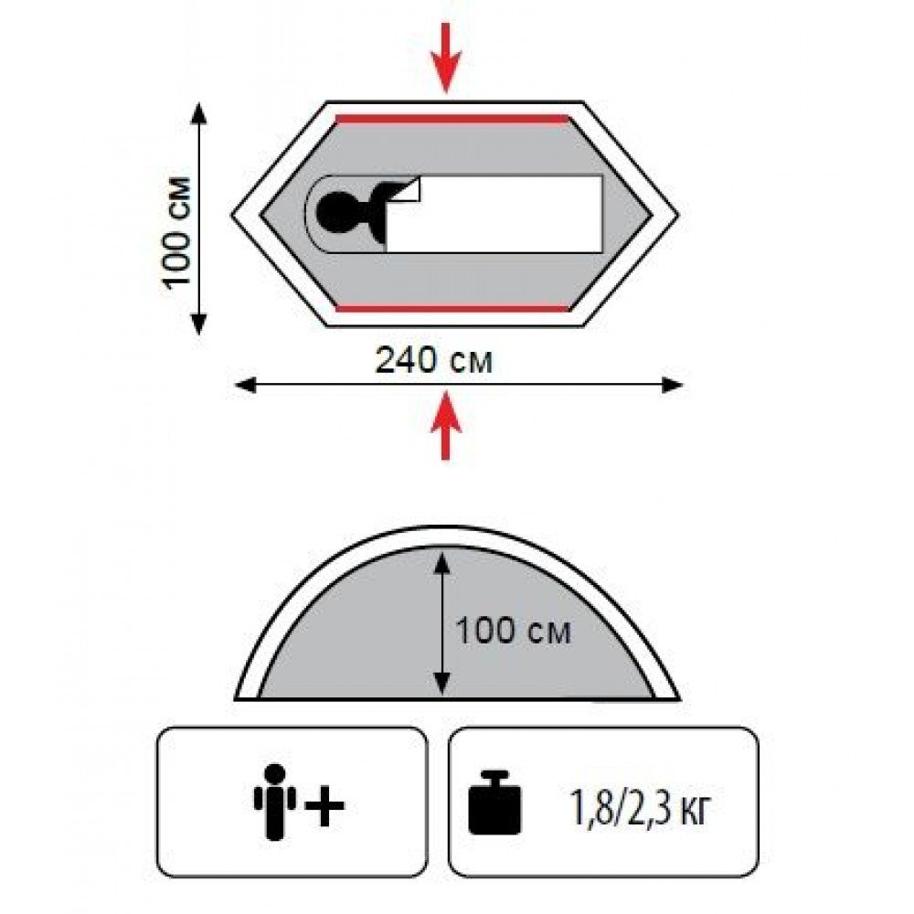 Намет Tramp Lightbicycle v2 TRT-033 зелений