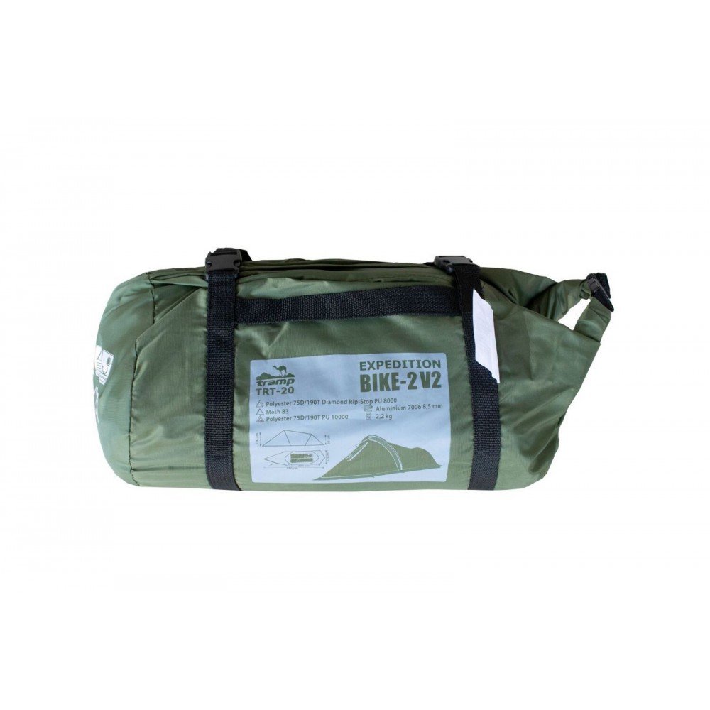 Намет двомісний туристичний Tramp Bike 2 v2 TRT-020-green зелений