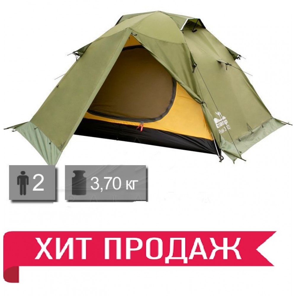 Намет Tramp Peak 2 v2 TRT-025-green зелений