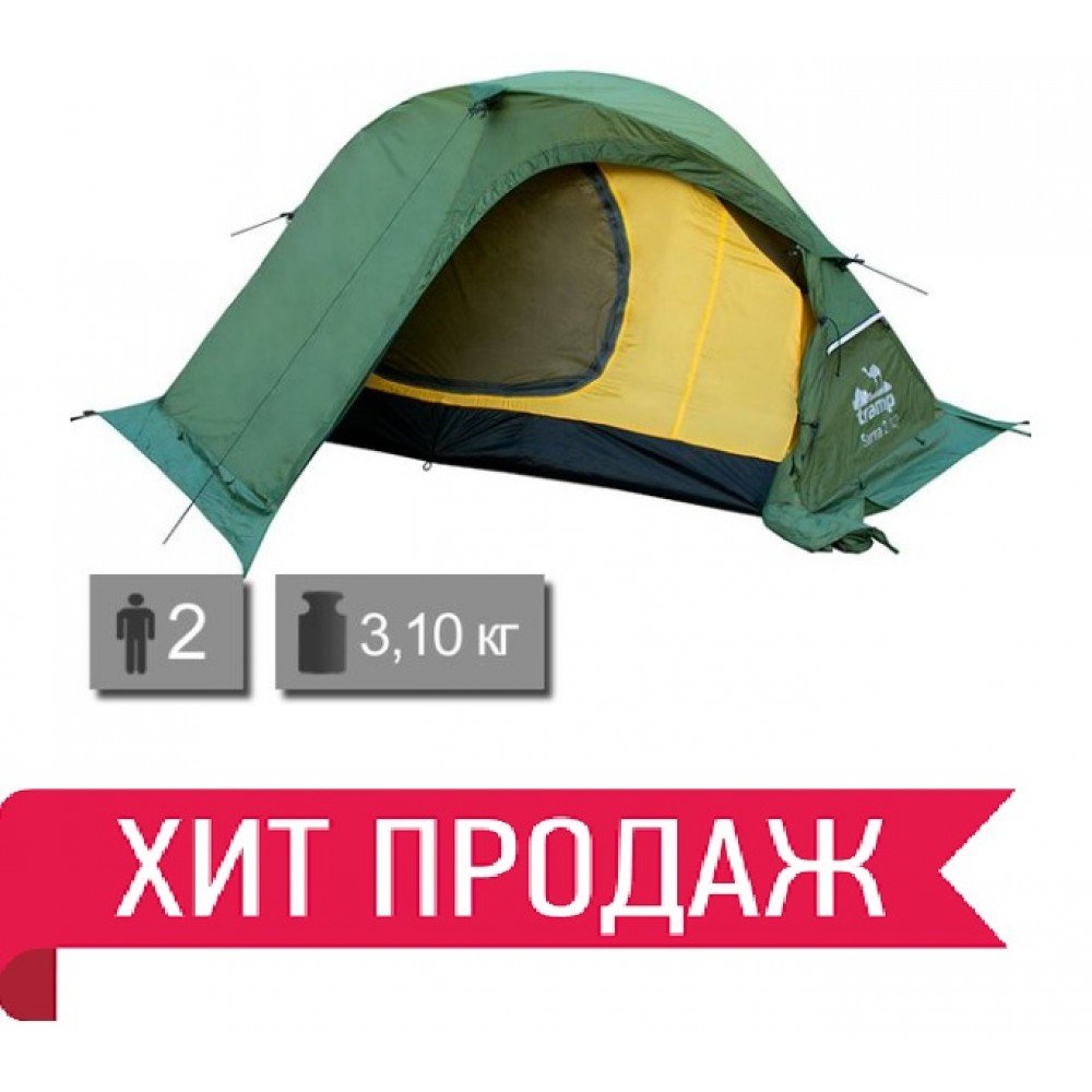 Намет Tramp Sarma 2 v2 TRT-030-green зелений
