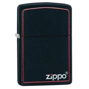 Запальничка Zippo Black Matte with Border, 218ZB