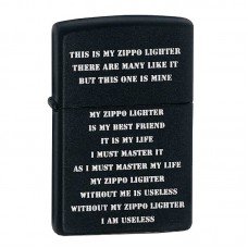 Запальничка Zippo Creed Black Matte, 24710