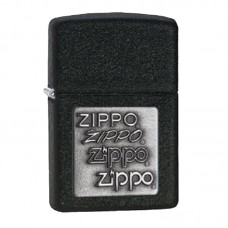 Запальничка Zippo Pewter Emblem Black Crackle, 363