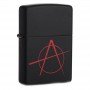 Запальничка Zippo Black Matte Anarchy 20842