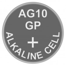 Батарейка лужна годинникова, Alkaline G10 (V10GA, D189A, GP189, LR54) GP 1.5V