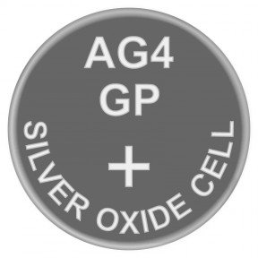 Батарейка годинникова, срібло-цинк, Silver oxide G4 (377, SR66, SR626SW) GP 1.55V