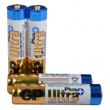 Батарейка лужна Alkaaline AAA Ultra plus (24AUPHM-2UE4, LR03, AUP) GP 1.5V (4шт, блістер)