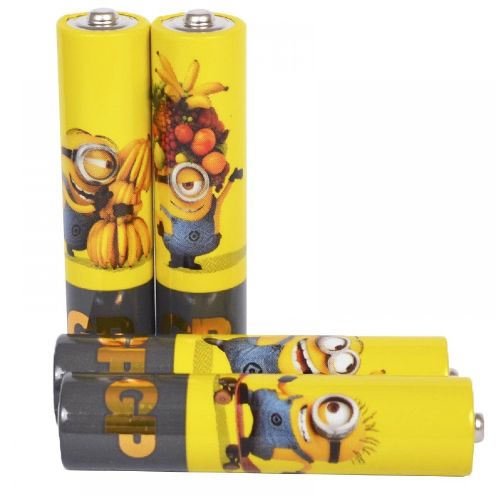 Батарейка лужна Alkaaline AAA Ultra (24AUYOY, LR03, AUP) GP 1.5V (4шт, блістер), мінійон