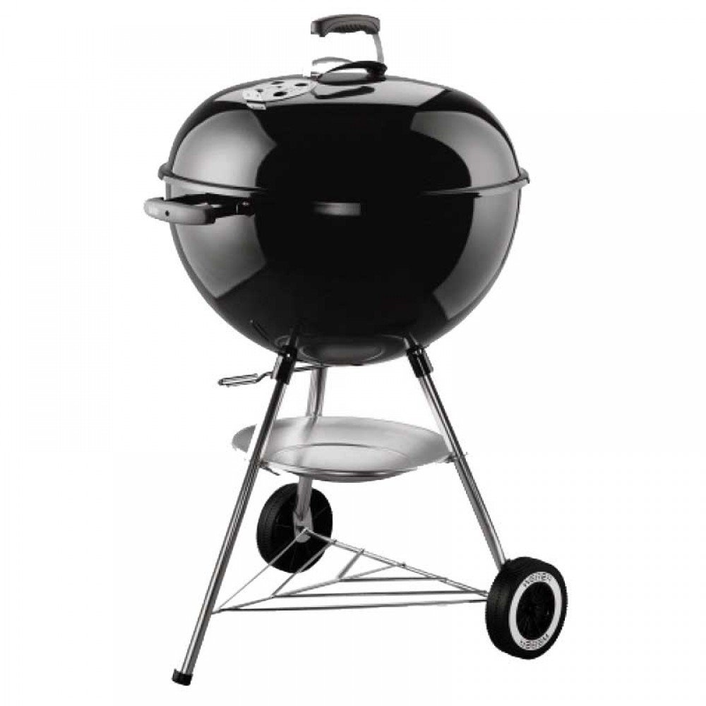 Гриль на вугіллі з термометром Weber Classic Kettle (550x550x890мм), чорний (подряпини)