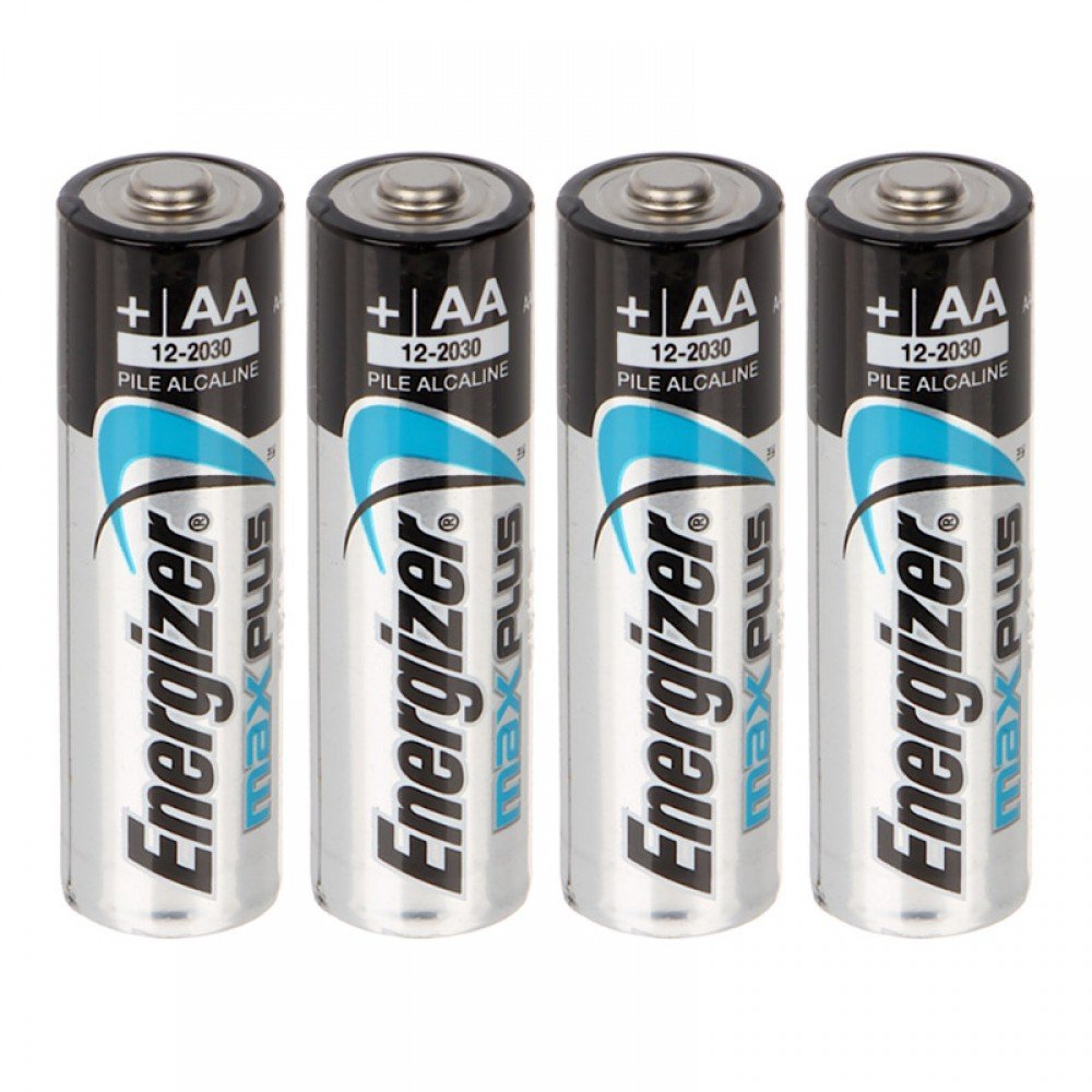 Батарейка лужна Alkaline AA Max Plus (LR6) Energizer 1.5V, 4шт. у блістері