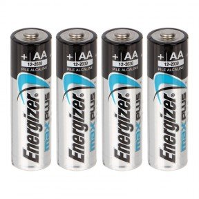 Батарейка лужна Alkaline AA Max Plus (LR6) Energizer 1.5V, 4шт. у блістері