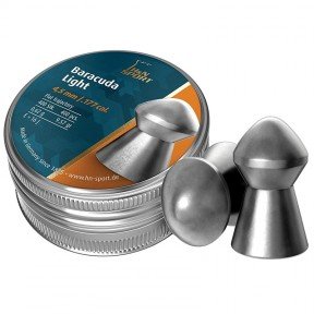 Кулі для пневматики H&N Baracuda Light (4.51мм, 0.62г, 400шт)
