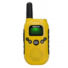 Рація Agent AR-T6 (0.5W, PMR446, 446 MHz, до 4 км, 8 каналів, АКБ), жовта