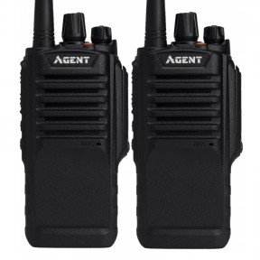 Рація Agent AR-S78 Urban (5W, UHF, 400-470MHz, до 16 км, 16 каналів), 2шт, чорна