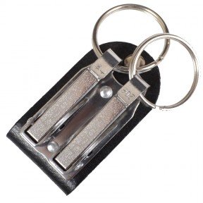 Ключниця на ремінь (2 кільця), шкіра