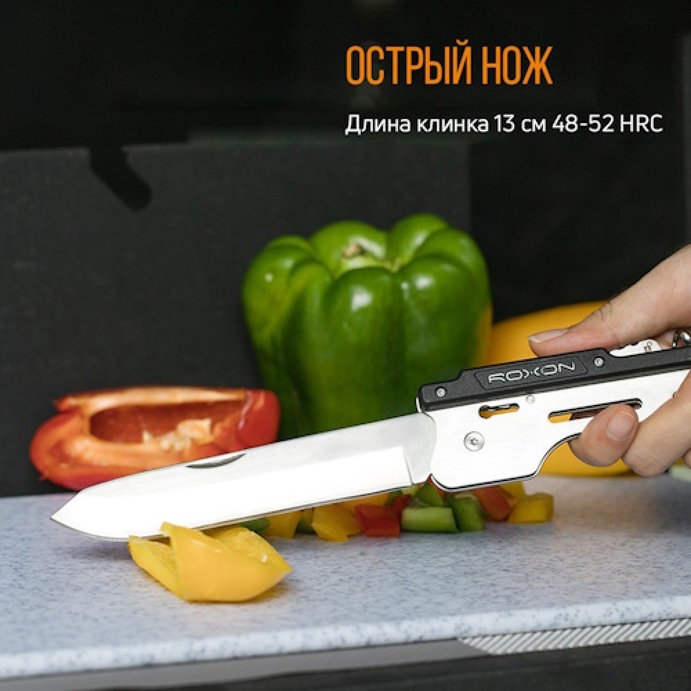 Набір-мультитул для барбекю Roxon S601 6 функцій сталевий