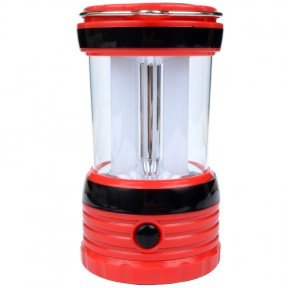 2 в 1 - Кемпінговий ліхтар + Power Bank (8 LED, 200 люмен, регул. яскравості, 3xAA/Solar/220В)