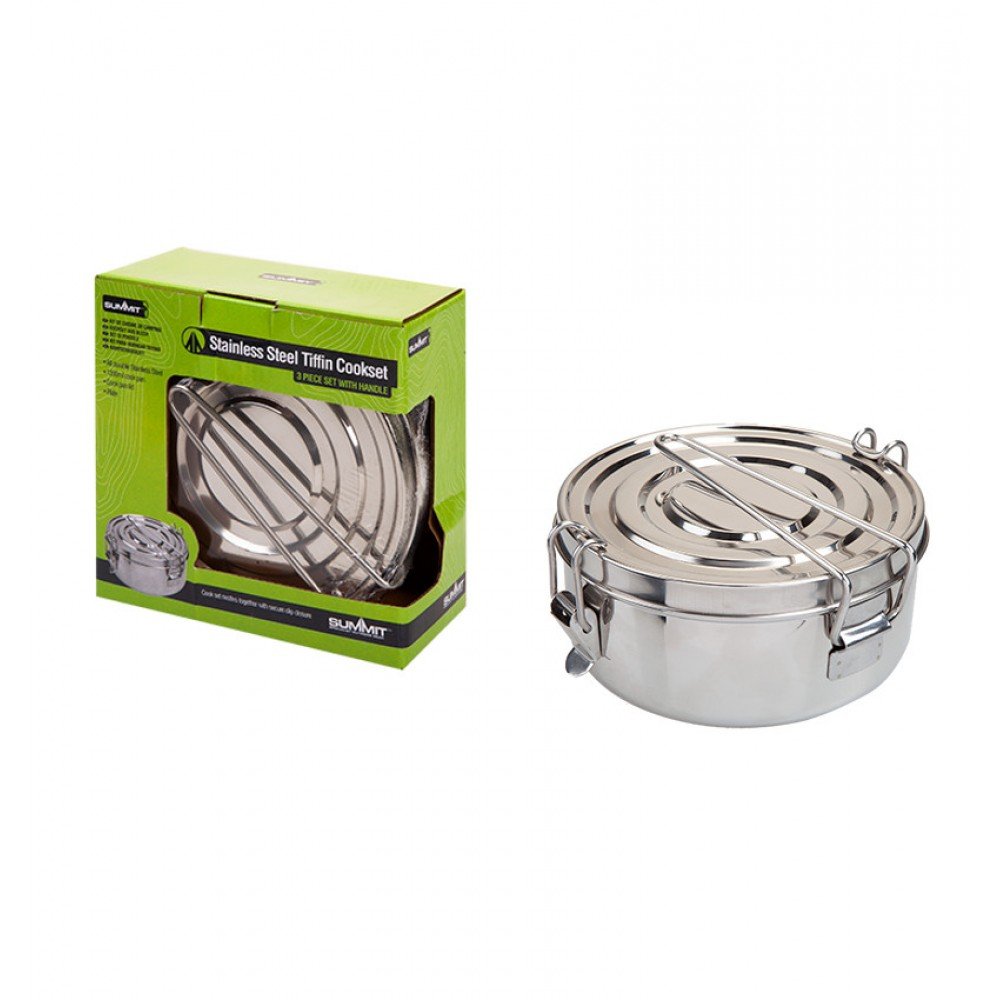 Набір посуду Summit Tiffin Cookset сталь 1.5 л (3 предмети)